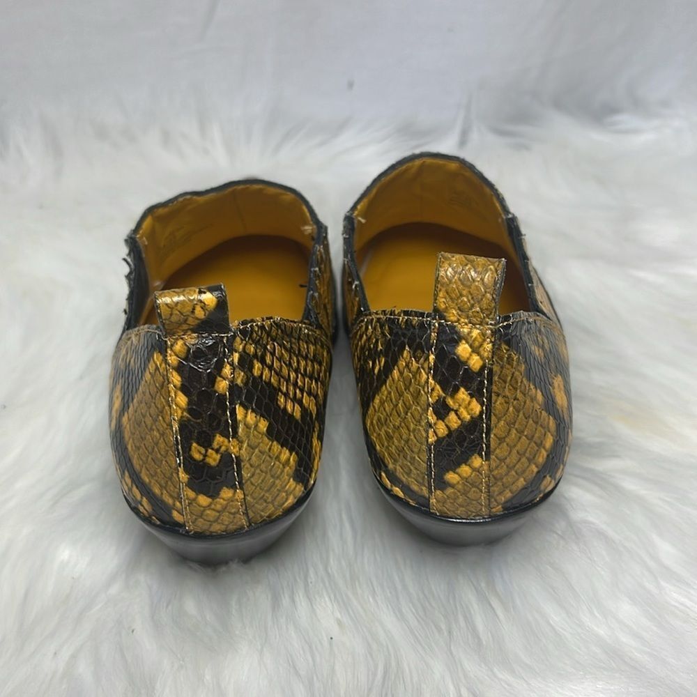 Vince Camuto Jetera Mustard/Black Python Booties … - image 4